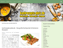 Tablet Screenshot of kochrezepte-platz.de